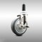 Service Caster 5 Inch 316SS Thermoplastic Rubber Swivel 1 Inch Expanding Stem Caster Brake SCC-SS316EX20S514-TPRB-TLB-1 - alternate 1
